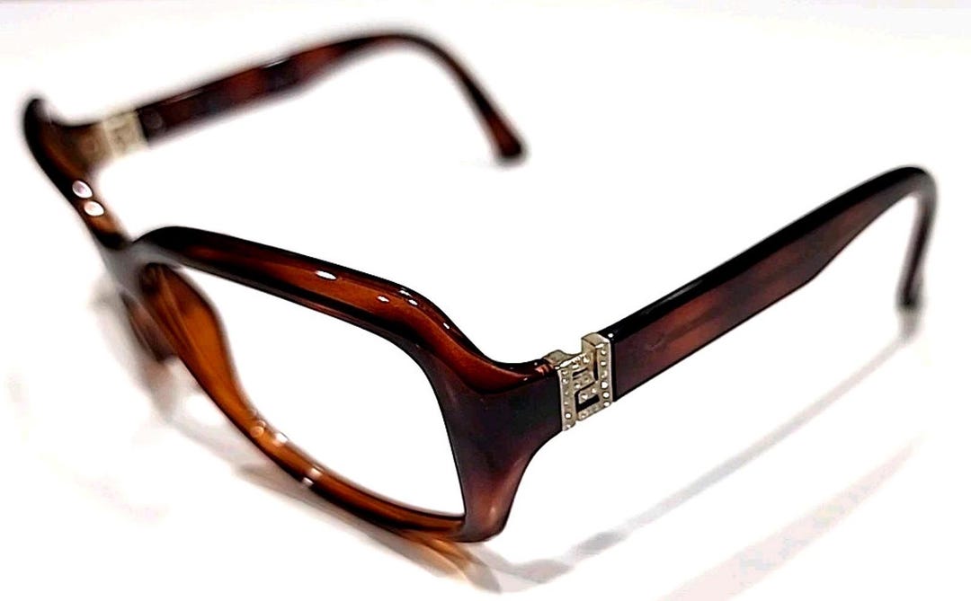 Fendi FS5071R No Lenses Tortoise Brown Rectangle Sunglasses  display picture 3