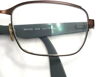 Ray Ban Brillengestell Braun Metal Grau RB6308 2826 Brillengestell 53-17 140