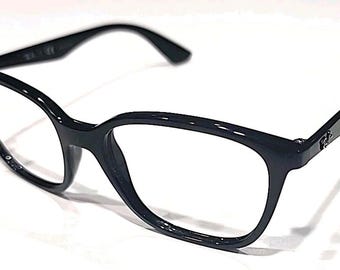 Ray Ban RB7066 2000 Black Square Eyeglasses Frame 52-17 145