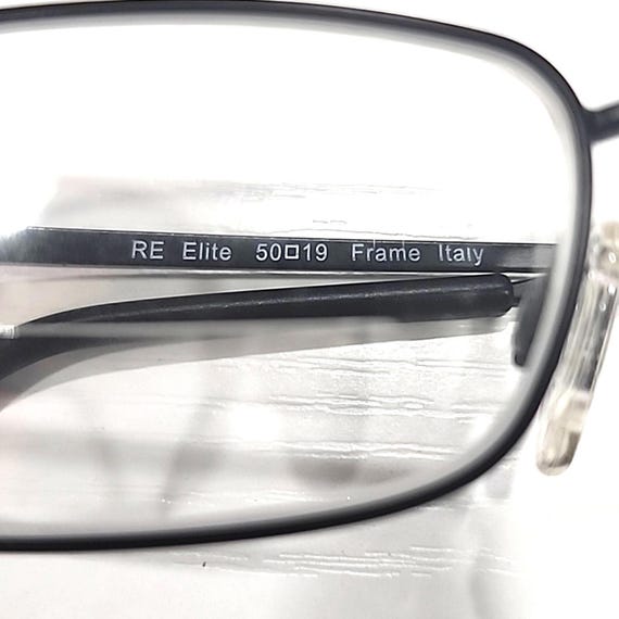 Randolph RE Elite Black Rectangle Eyeglasses 50-1… - image 7