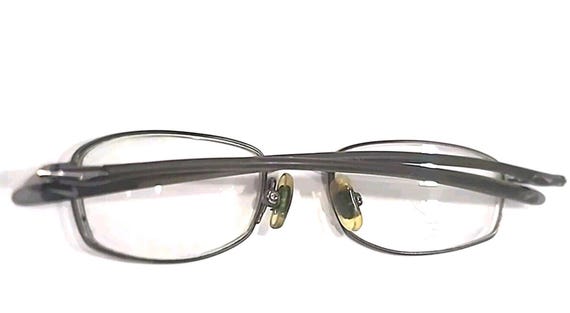 Nike 4082 Gray Rectangle Eyeglasses Frames 49-19 … - image 5