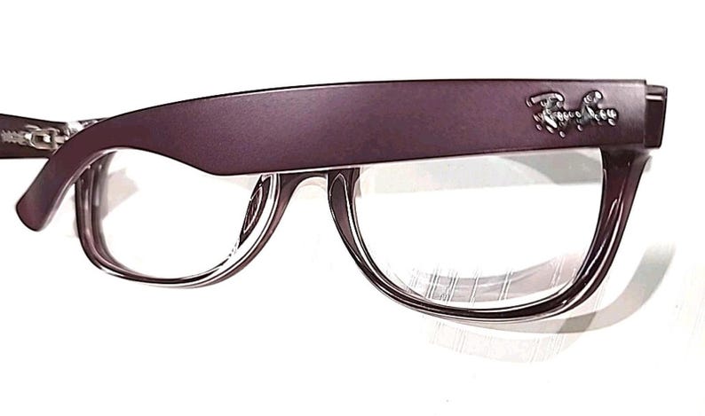 Gafas de sol Ray Ban RB2132 6054/85 New Wayfarer moradas, solo montura, 52-18, 145 imagen 4