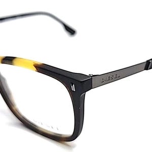 Diesel DL5199 055 Dark Tortoise Square Eyeglasses Frame 53-15 145 New Case Cloth