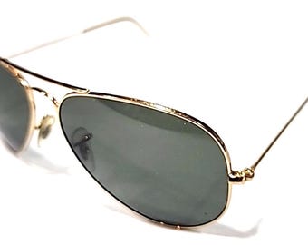 Ray Ban RB3025 001/58 Aviator Gold Gray Polarized Sunglasses 58-14 Italy