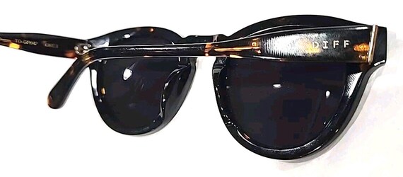 Diff Eyewear Dime II Dark Tortoise Gray Round Pol… - image 4