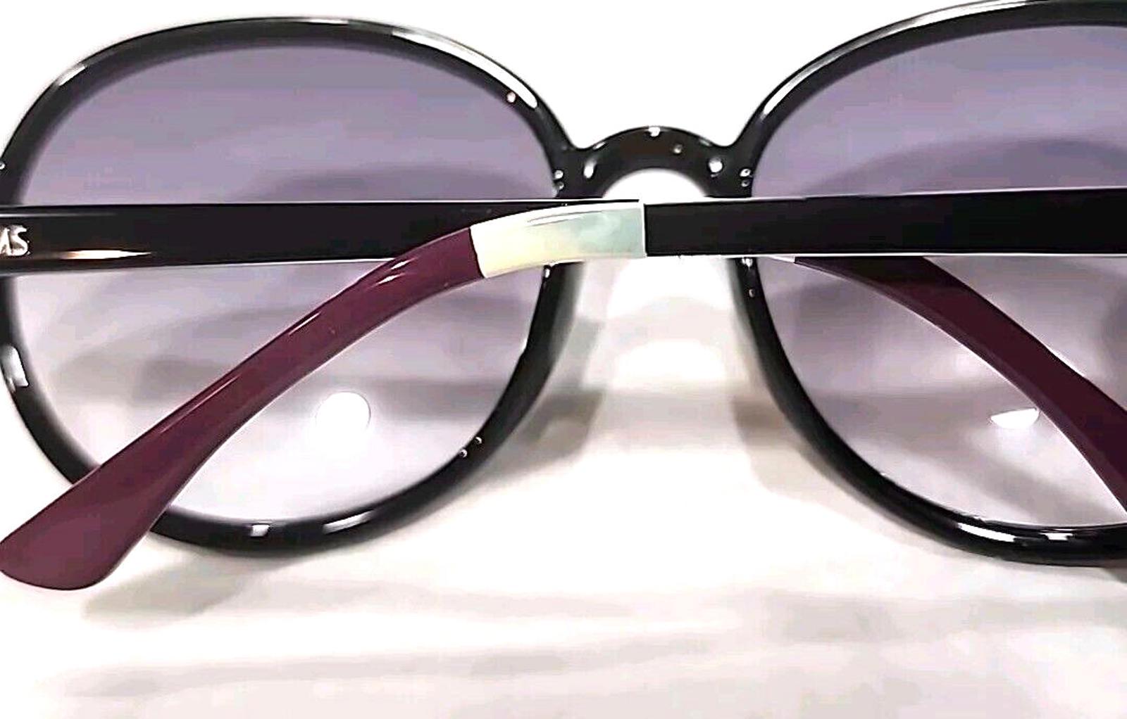 NWOT - TOMS Sunglasses Classic 201 in Blue Ice with Grey Gradient Lens Tommie - Browline Clear Blue Silver Frame Prescription  main image 3