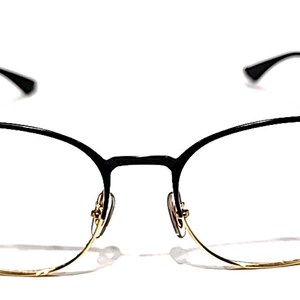 Ray Ban RB6493 2890 Black Gold Metal Square Eyeglasses Frame 53-18 140 image 2