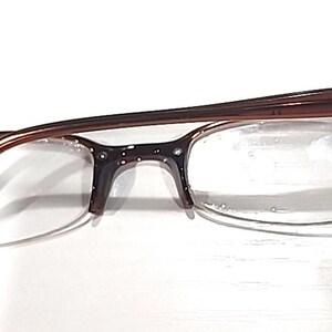 Ray Ban RB7005 2107 Brown Half Rim Eyeglasses Frame 48-19 135 image 4