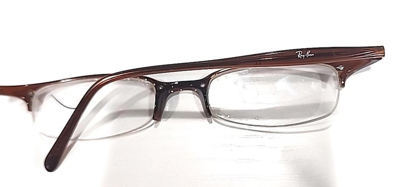 Ray Ban RB7005 2107 Brown Half Rim Eyeglasses Frame 48-19 135 image 4