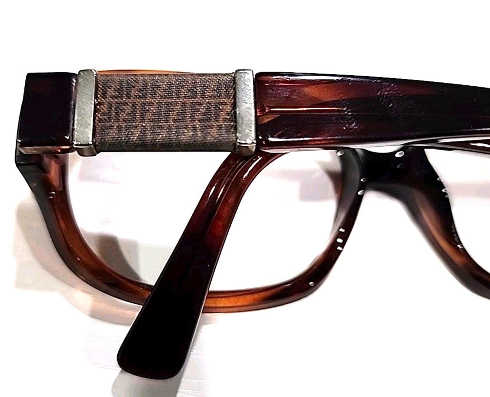 Fendi FS5202 No Lenses Tortoise Brown Rectangle Sunglasses Frame 55-15 135 Fendi FS5202 No Lenses Tortoise Brown Rectangle Sunglasses  main image 2