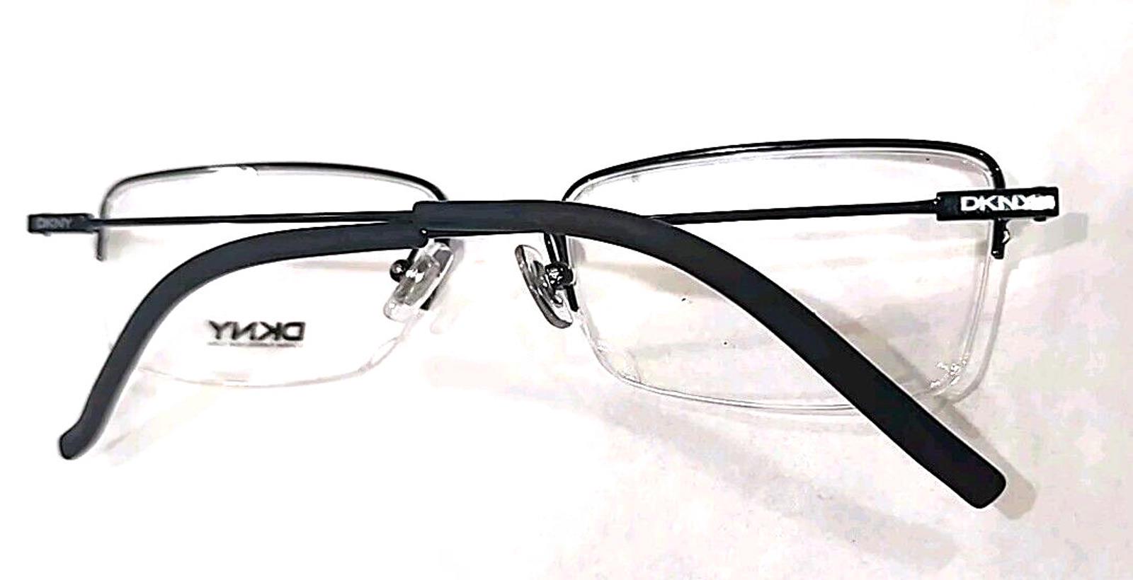 Buy DKNY DY5647 1111 Black Metal Rectangle Half Rim  display picture 2