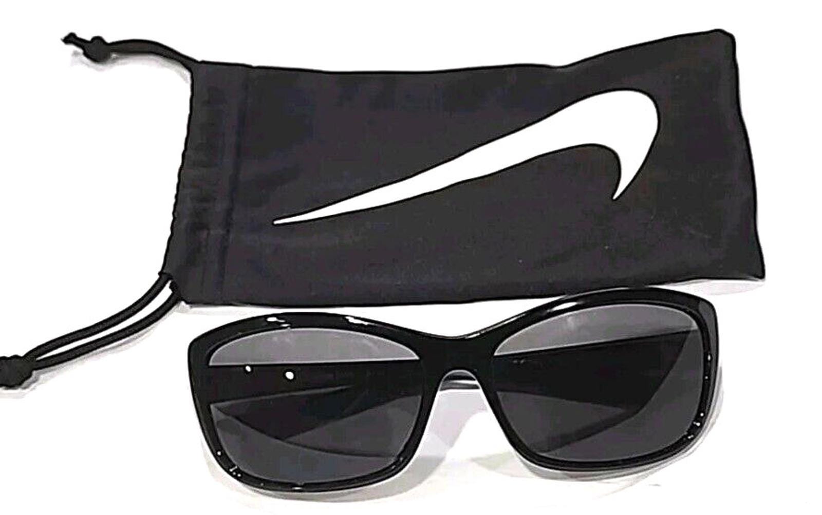 Nike EV0996 001 FLEX FINESSE Black Gray Wrap Sunglasses W 