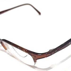 Ray Ban RB7005 2107 Brown Half Rim Eyeglasses Frame 48-19 135 image 1