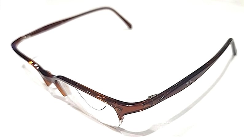 Ray Ban RB7005 2107 Brown Half Rim Eyeglasses Frame 48-19 135 image 1