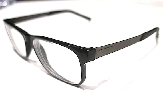 Randolph Keesler Black Silver Rectangle Eyeglasse… - image 1