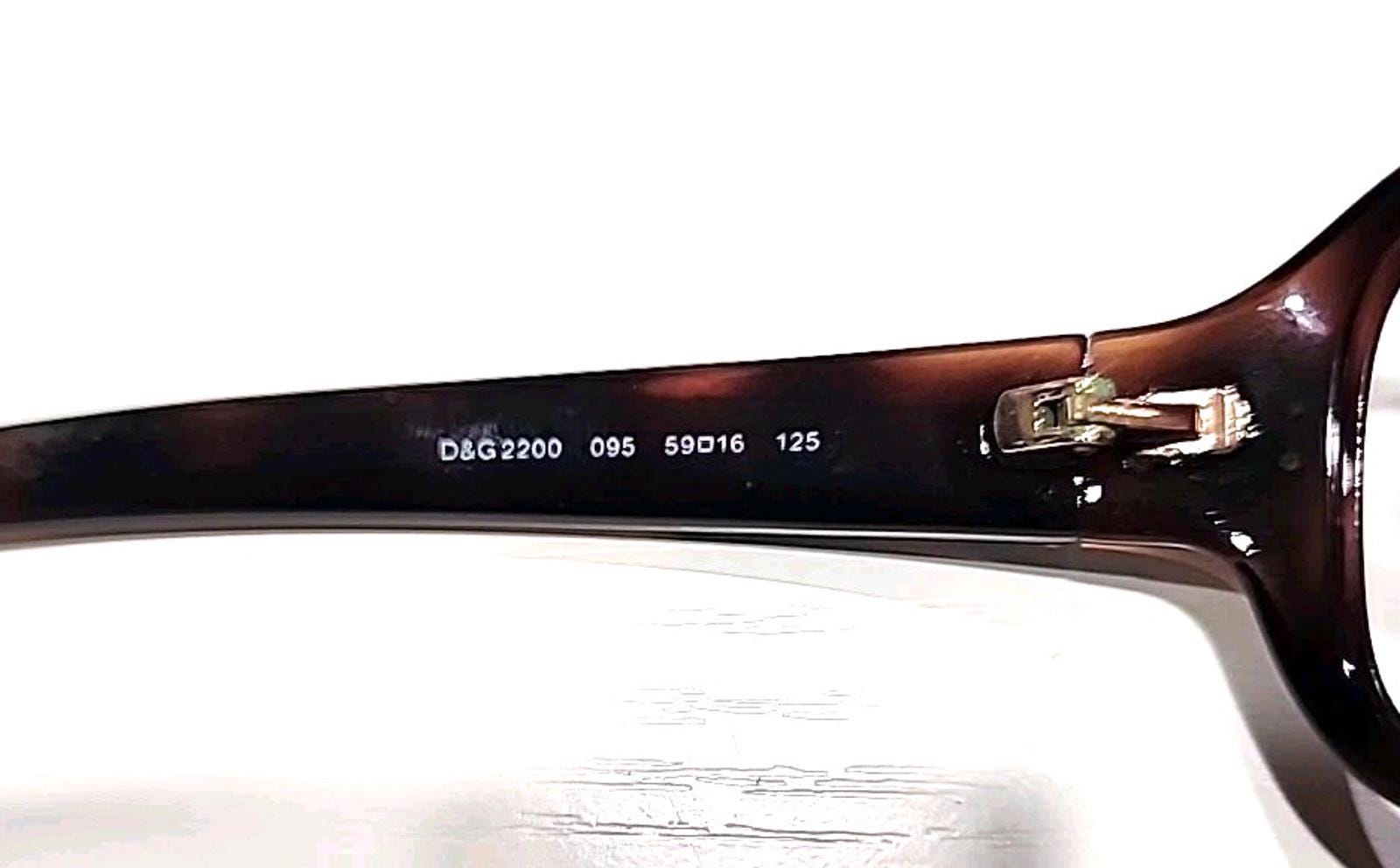Dolce & Gabbana DG2200 095 No Lenses Tortoise Sunglasses  display picture 3