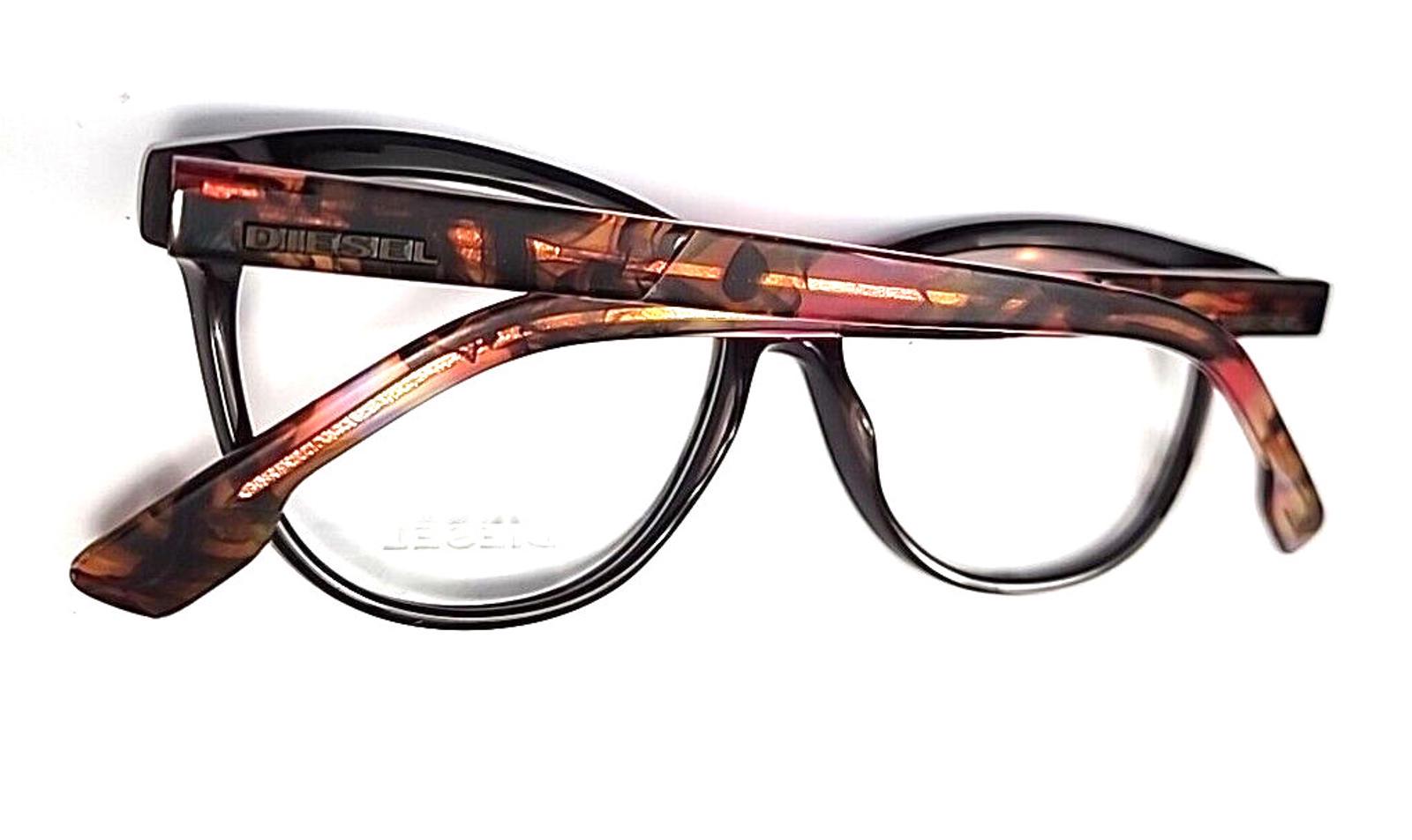 Diesel DL5188 069 Brown Oval Cat Eyes Eyeglasses Frame 53-13  display picture 1