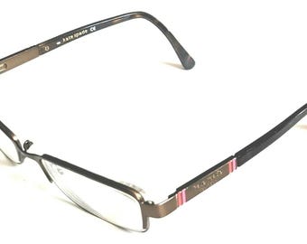 Ellen Tracy Eyeglasses Designer Frames Only Brown 51-16-135 Ellen Tracy Eyeglasses Frames Brown 56-16-135 Full Rim P405  main image 4