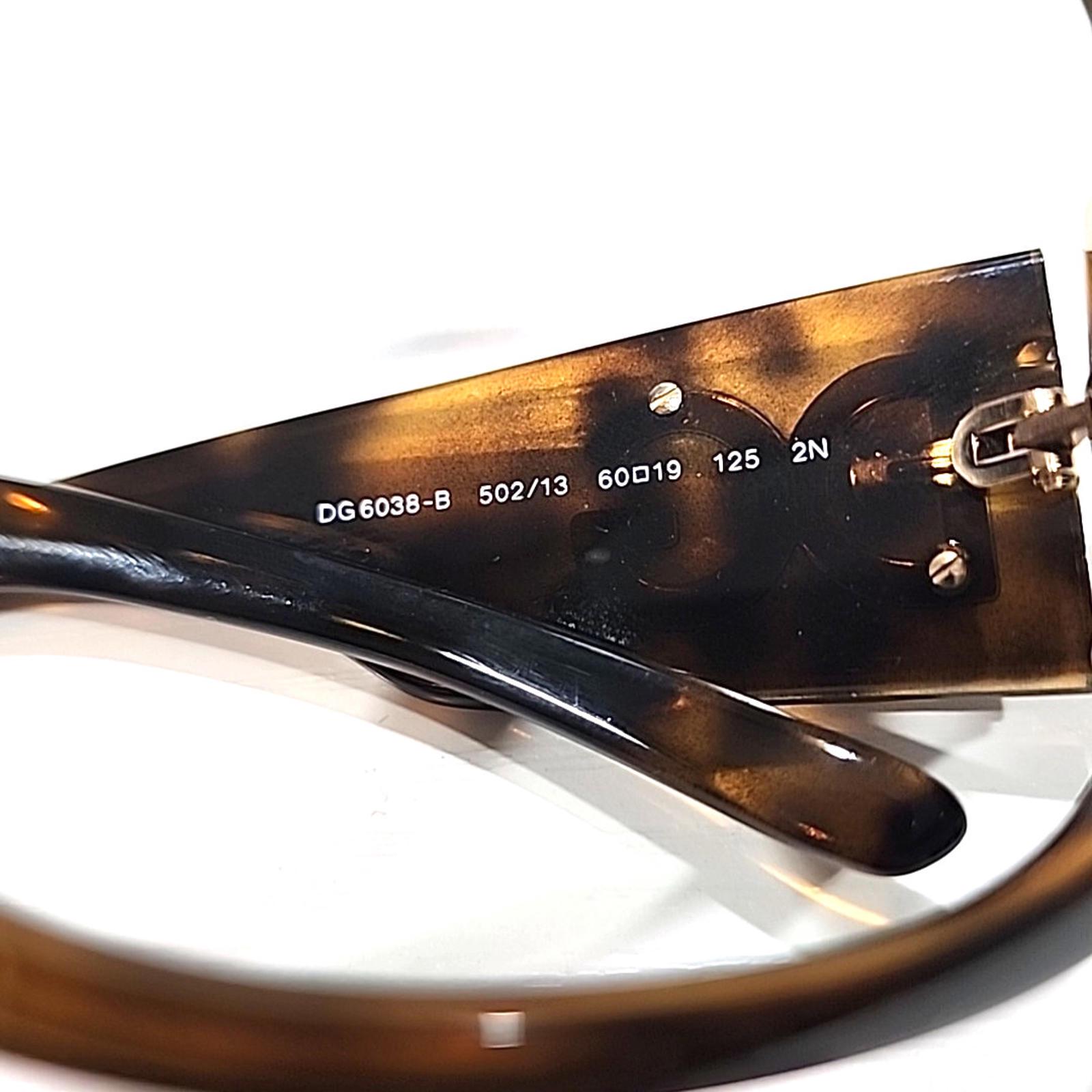 Dolce & Gabbana DG6038-B No Lenses Tortoise Sunglasses Frame  display picture 1