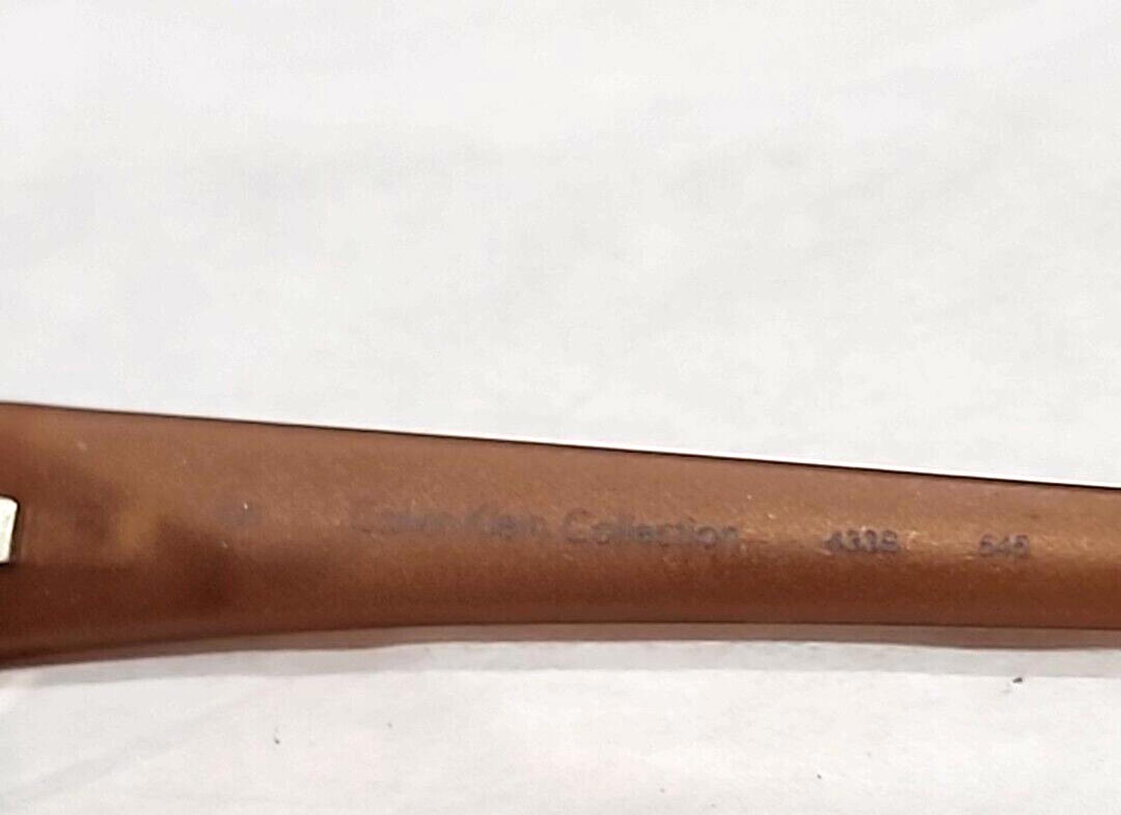 Calvin Klein 433S Brown Metal Rectangle Sunglasses 57-16 135  display picture 3