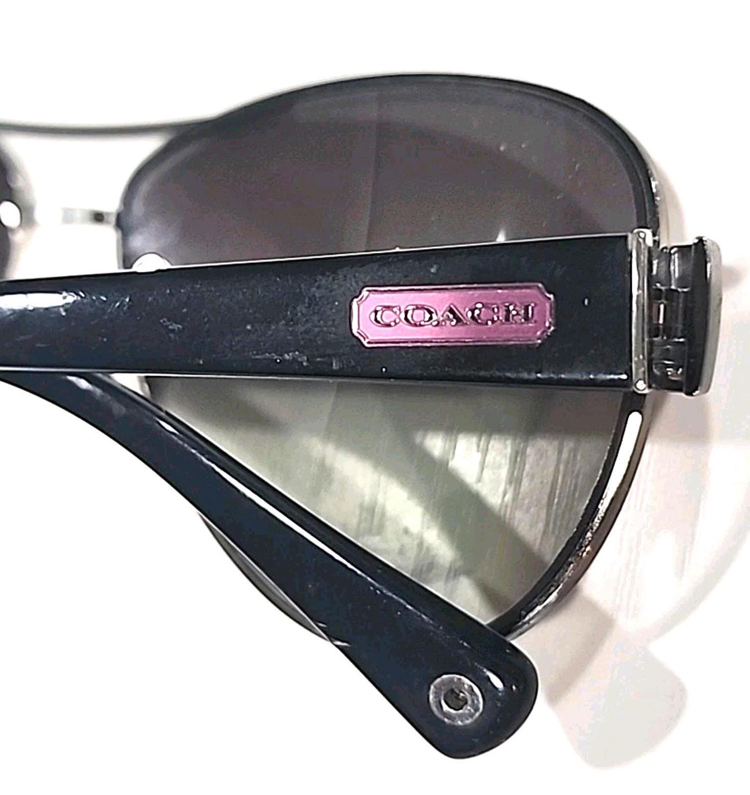 Coach Christina Aviator Sunglasses L103/HC 7047 FRAMES ONLY 59-13-135 with Case Coach HC7047(L103 Christina) 907817(Silver/Blue) 59-13-135  main image 4
