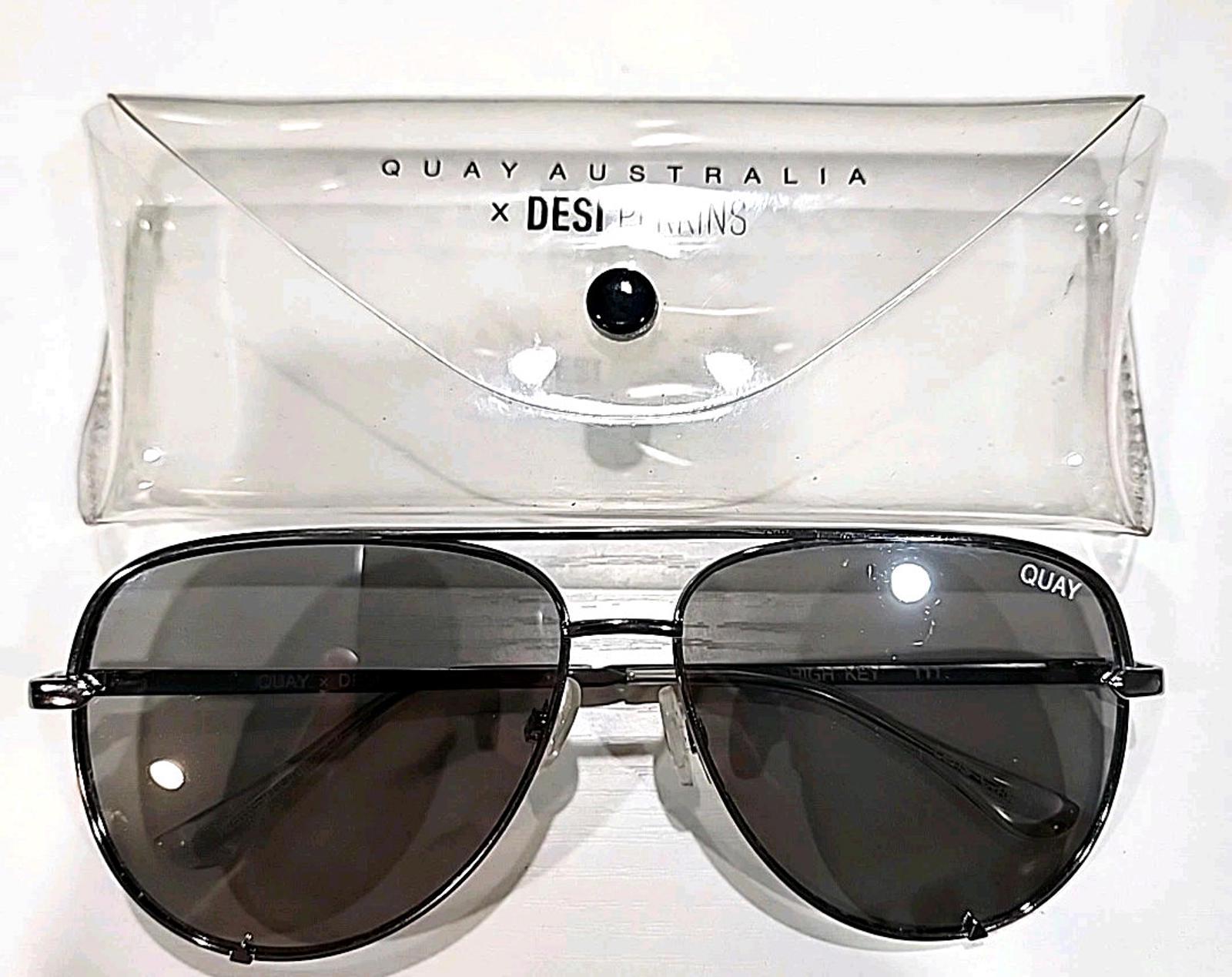 QUAY Australia Desi Perkins High Key 111 Gray Oversized 