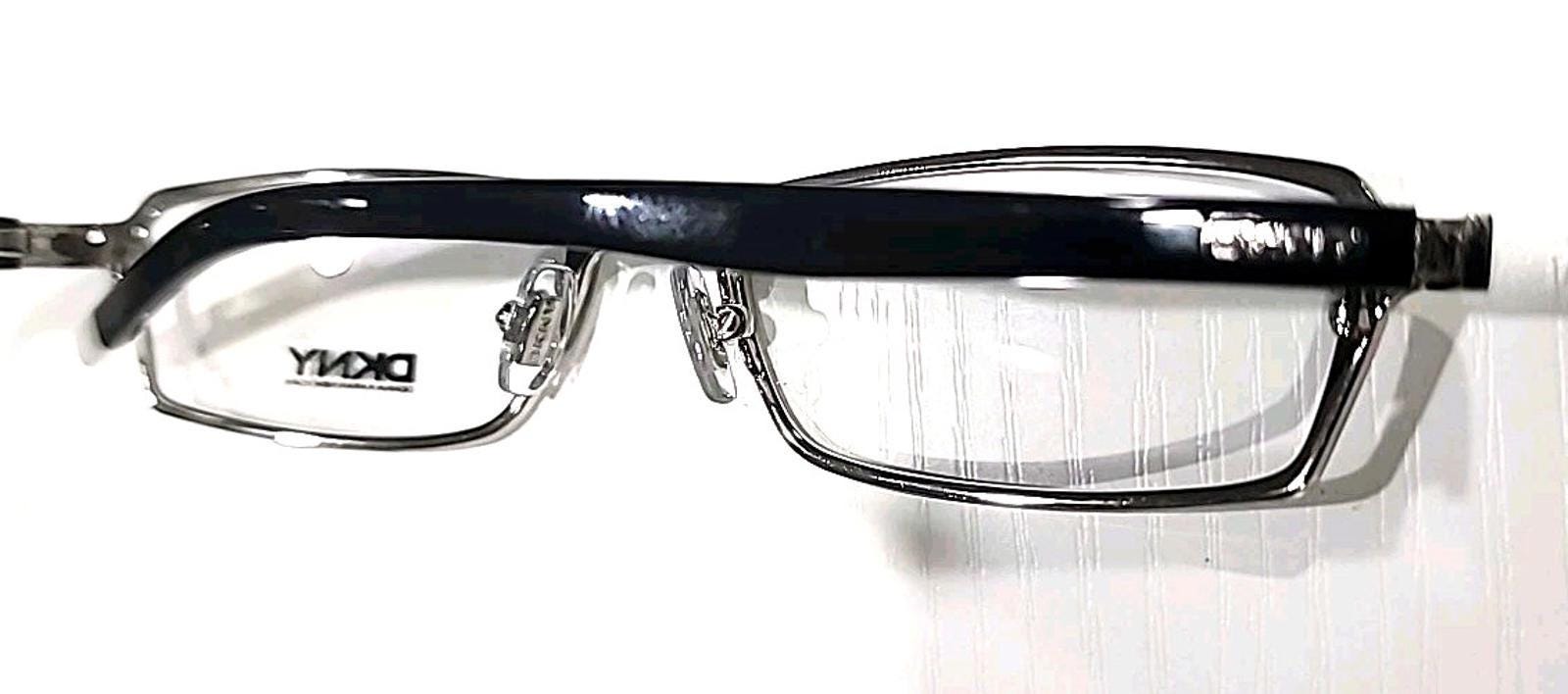 DKNY DY5515 1002 Silver Metal Black Rectangle Eyeglasses  display picture 3