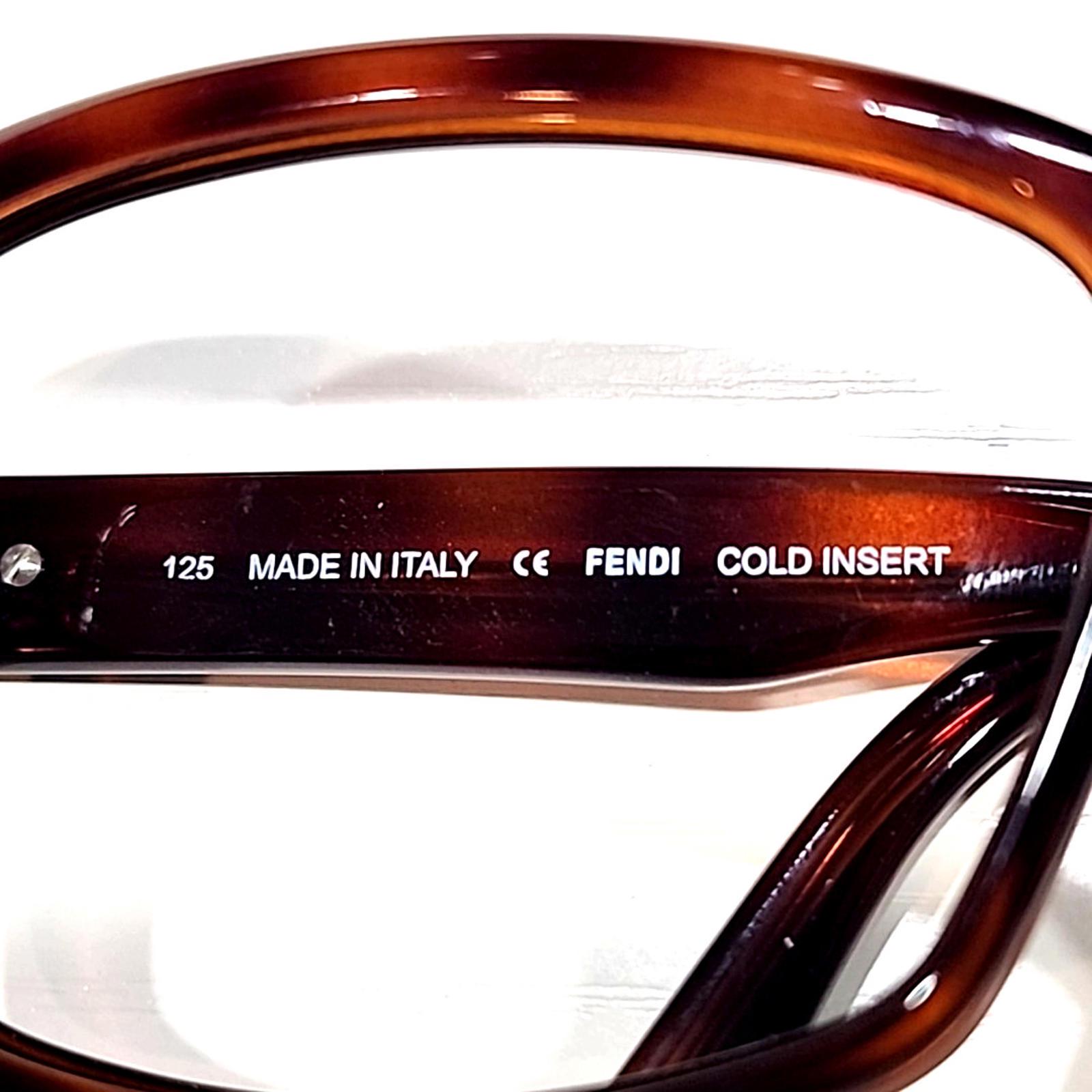 Fendi FS5071R No Lenses Tortoise Brown Rectangle Sunglasses Frame 58-15 125 Fendi FS5071R No Lenses Tortoise Brown Rectangle Sunglasses  main image 4