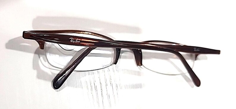 Ray Ban RB7005 2107 Brown Half Rim Eyeglasses Frame 48-19 135 image 5