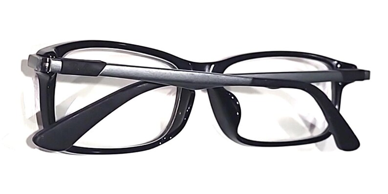 Ray Ban RB7017F 2000 Large Black Rectangle Eyeglasses Frame 56-17 145 Full Fit image 7