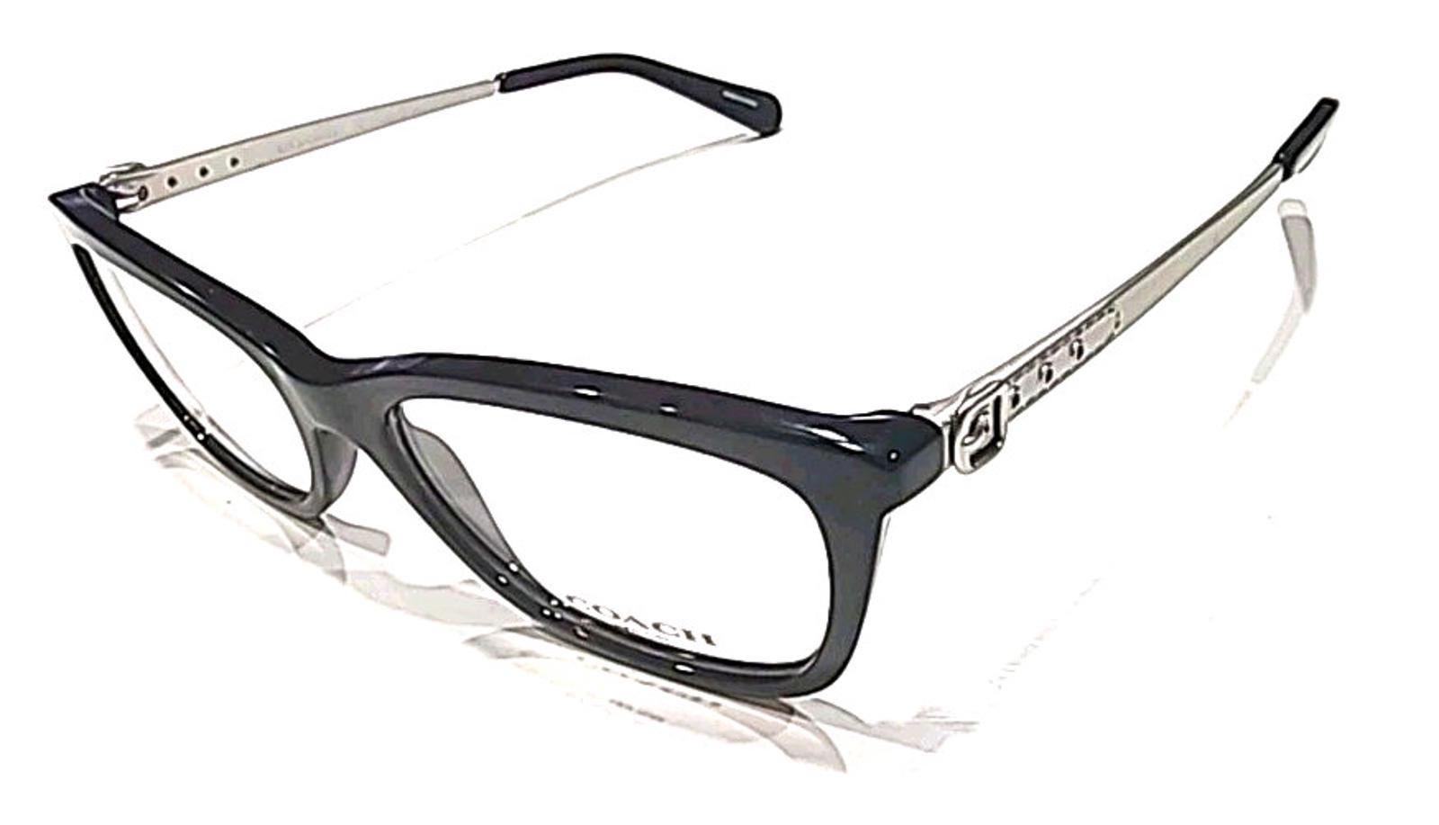 Coach HC6114 5501 Black Silver Oval Eyeglasses Frame 51-16  display picture 3