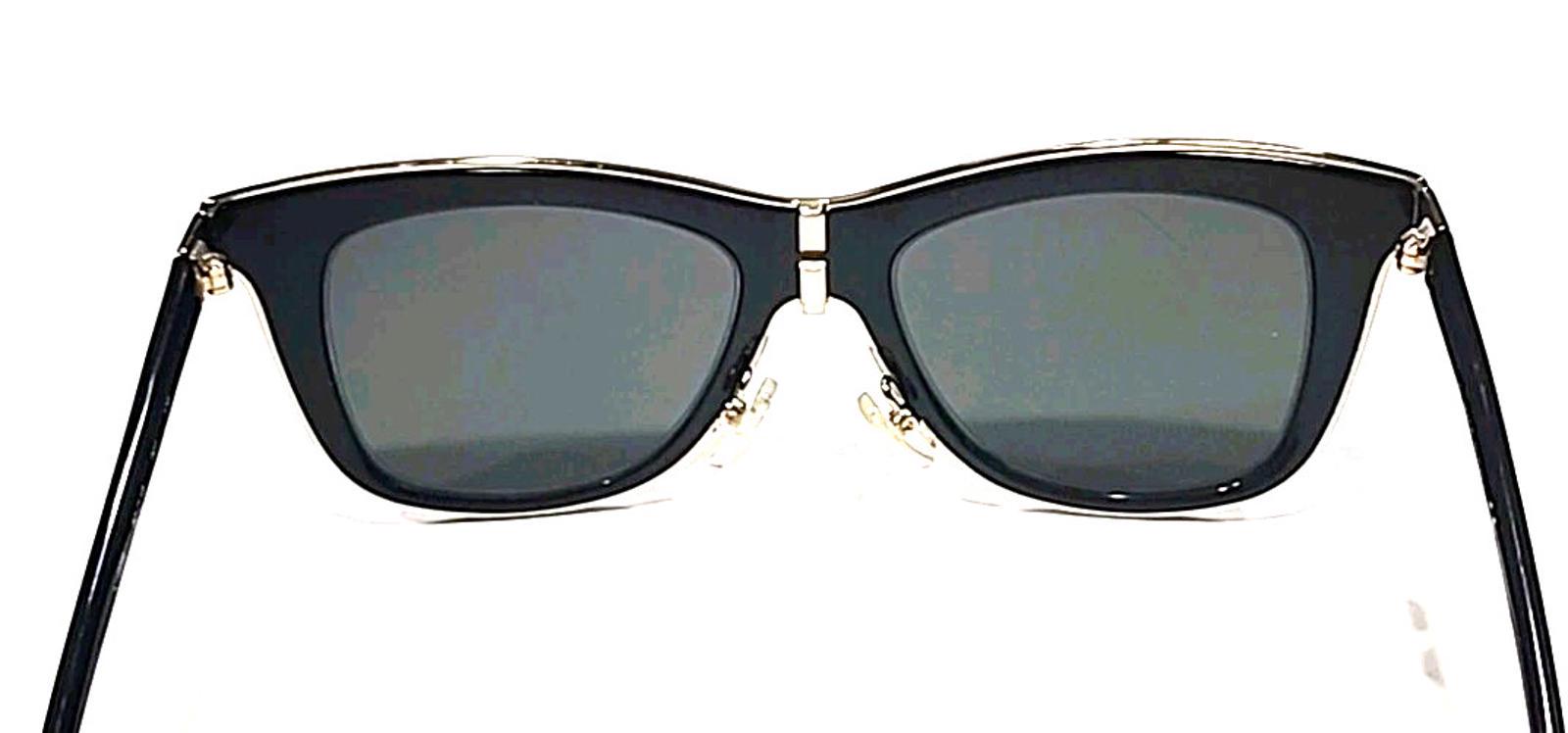 Valentino V109S 001 Black Gold Metal Cat Eyes Gray  display picture 3