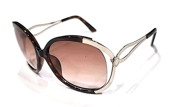 Kenneth Cole Reaction Tortoise Gold Metal Brown Oversized  display picture 2