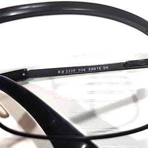 Ray Ban RB3339 006 zwart metalen omslagzonnebril, alleen frame 59-16 afbeelding 9