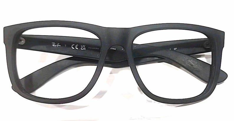 Ray Ban RB4165 622/T3 Justin Black Square Sunglasses Frame 54-16 145 image 5