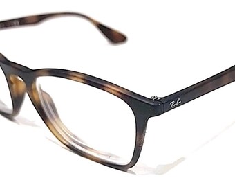 Ray Ban RB7045 5365 Tortoise Square Eyeglasses Frame 55-18 145 EXC