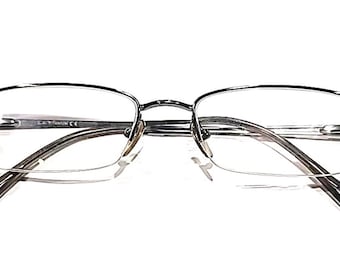 Ray Ban RB8603 1000 Gunmetal Half Rim Eyeglasses Frame 52-18 135