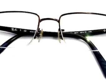 Ray Ban RB6274 2511 Brown Metal Rectangle Eyeglasses 53/18 145