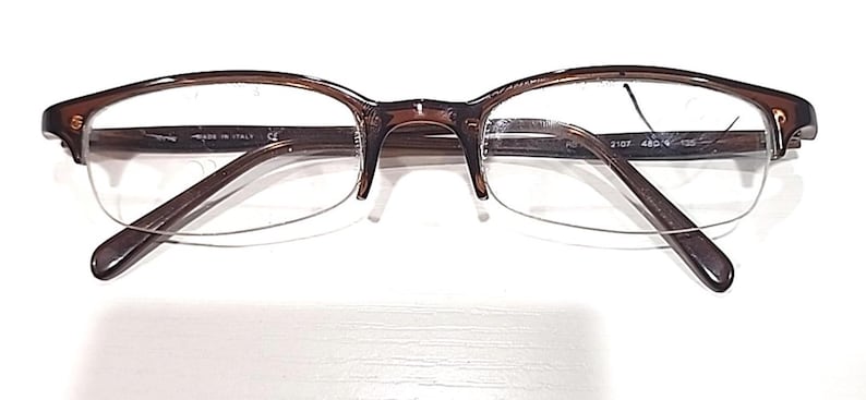 Ray Ban RB7005 2107 Brown Half Rim Eyeglasses Frame 48-19 135 image 6