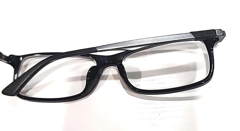 Ray Ban RB7017F 2000 Large Black Rectangle Eyeglasses Frame 56-17 145 Full Fit image 4
