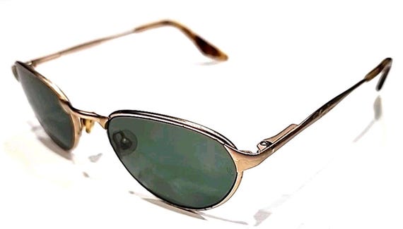 Ray Ban B&L W2844 Vintage Small Tea Cup Arista Gold Metal Green