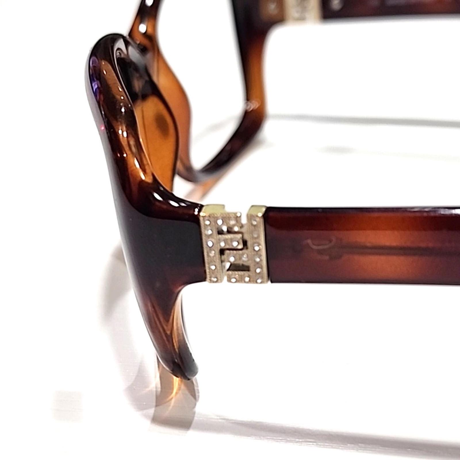 Fendi FS5071R Embrace Sunglasses Fendi FS5071R No Lenses Tortoise Brown Rectangle Sunglasses  main image 3