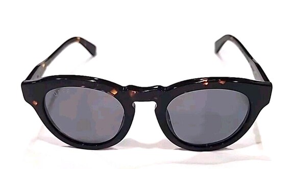 Diff Eyewear Dime II Dark Tortoise Gray Round Pol… - image 2