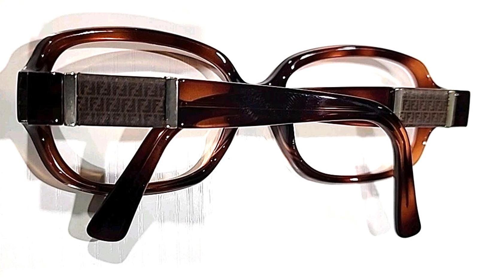 Fendi FS5202 No Lenses Tortoise Brown Rectangle Sunglasses Frame 55-15 135 Fendi FS5202 No Lenses Tortoise Brown Rectangle Sunglasses  main image 3