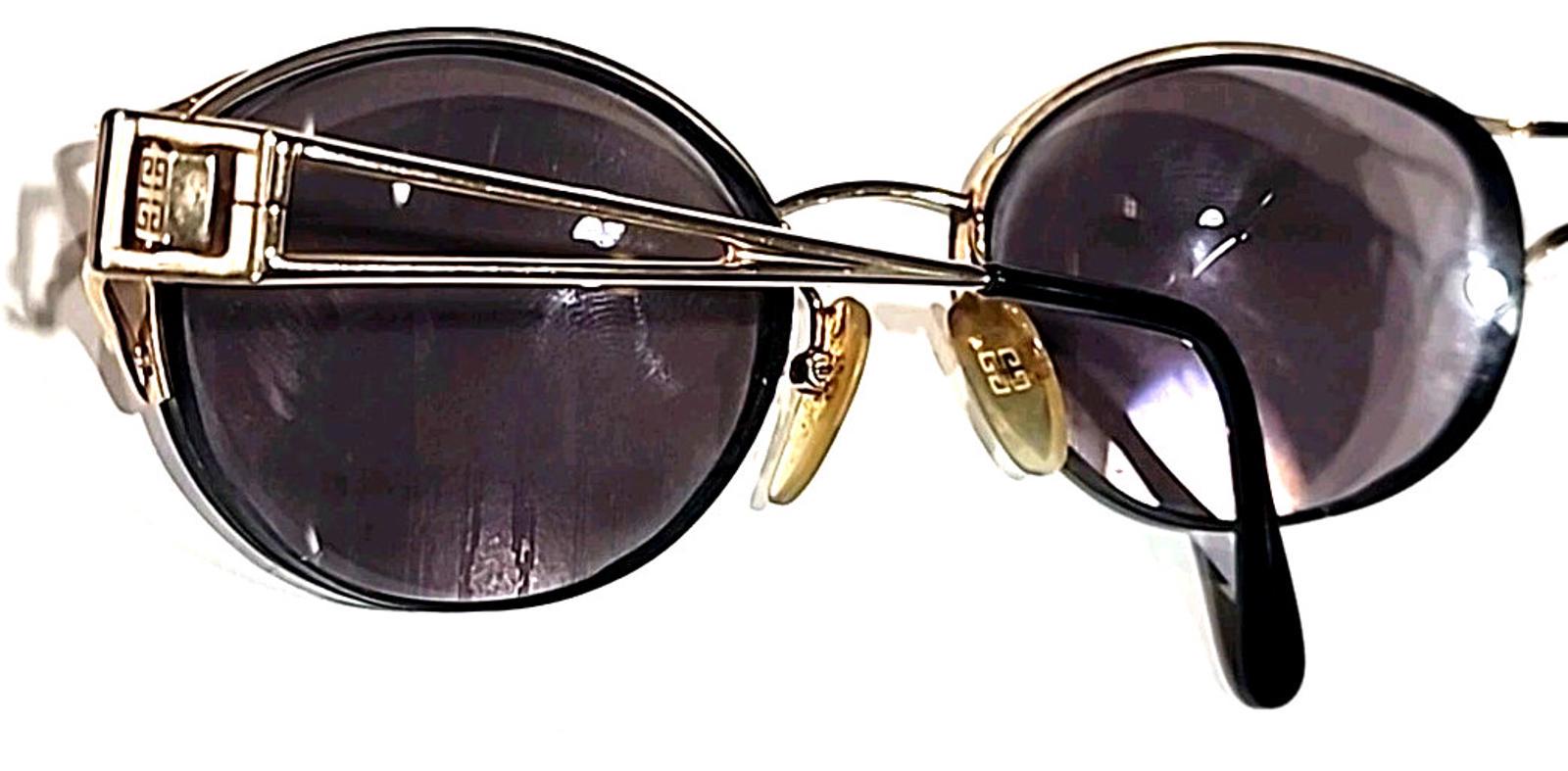 Givenchy 1017 001 No Lenses Vintage Gold Sunglasses/Eyeglasses 52-21 130 France Givenchy 1017 001 No Lenses Vintage Gold Sunglasses  main image 2