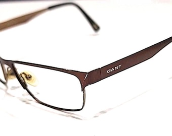 GANT G John Brown Stainless Steel Rectangle Eyeglasses Frame 54-15 145