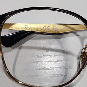 Ray Ban RB6493 2890 Black Gold Metal Square Eyeglasses Frame 53-18 140 image 7