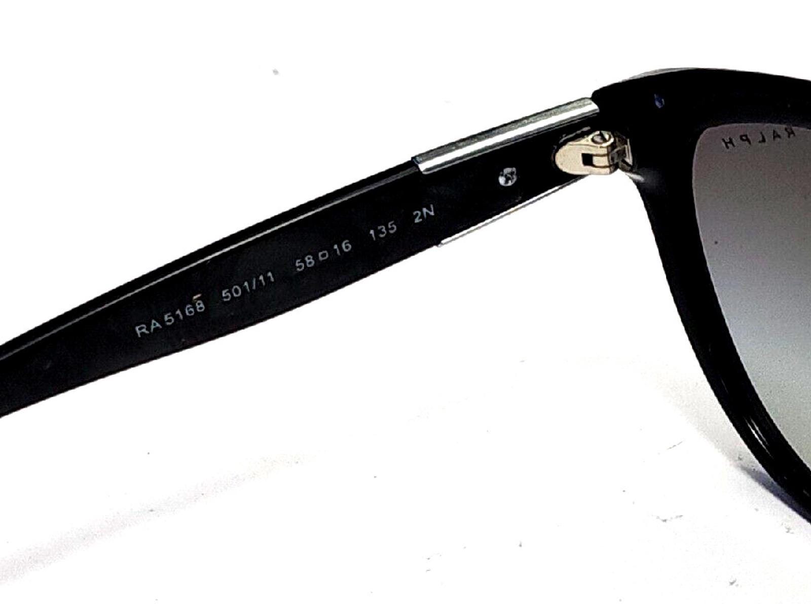Ralph Lauren RA5168 501/11 Black Oval Sunglasses 58-16 135 