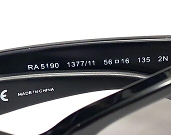 Ralph Lauren RA5190 1377/11 Black Gray Cat Eyes Sunglasses  display picture 3