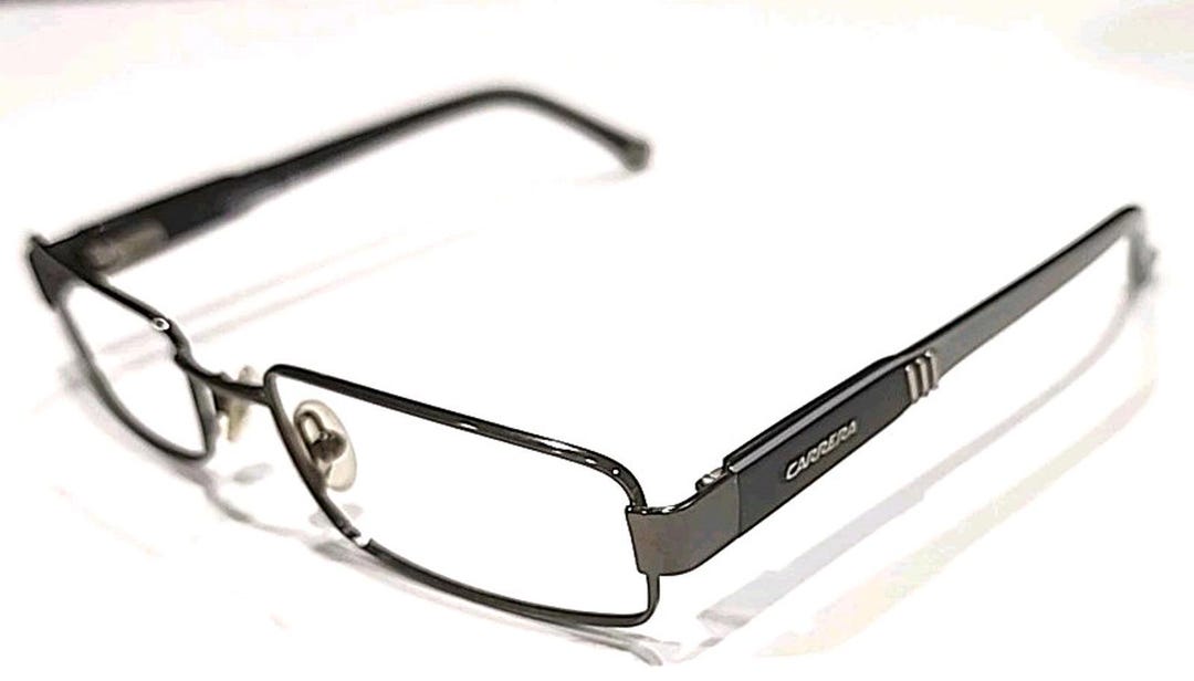 Carrera CA7550 Black Gray Rectangle Eyeglasses 51-18 135 CARRERA 7550 RECTANGULAR FULL RIM DESIGNER EYEGLASSES FRAMES  main image 4